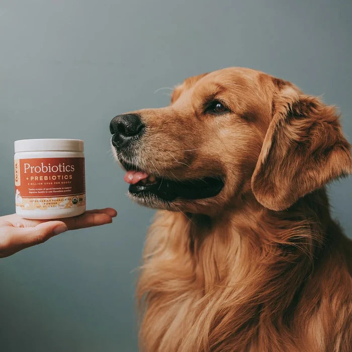 Fera Pets-USDA Organic Probiotics with Prebiotics Powder Dog Supplement
