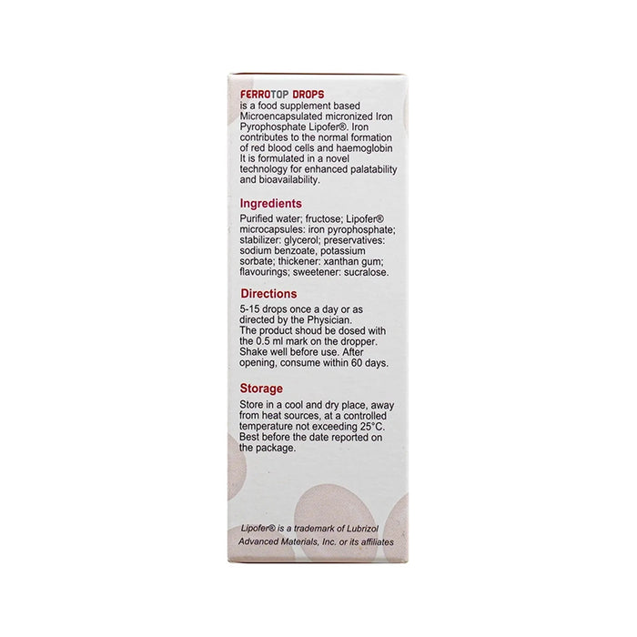 Ferrotop Iron Supplement Drops - 20ml, Minerals