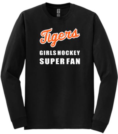 FHS GIRLS HOCKEY LONG SLEEVE SUPER FAN T-SHIRT