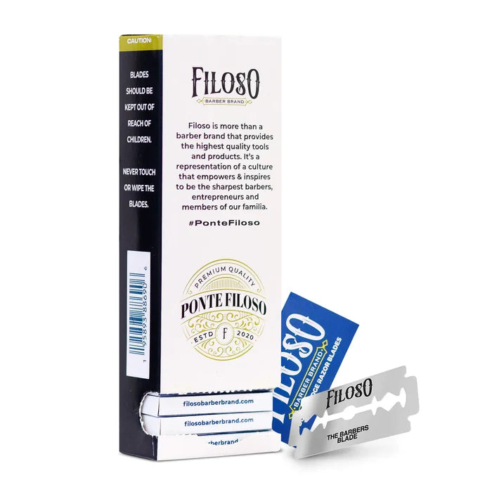 Filoso Barber Brand Double Edge Razor Blades - 100ct