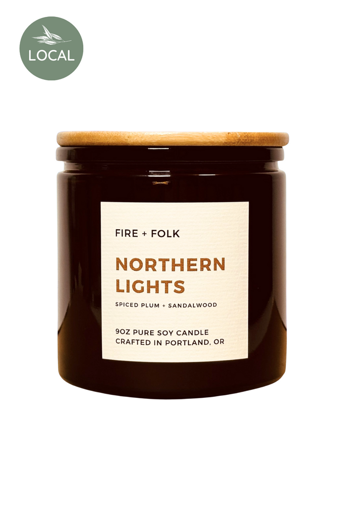 Fire-and-Folk-Amberglow-Glass-Candle-Northern-Lights