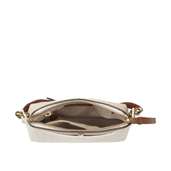 Fl Kelly 02 White Leather Sling Bag
