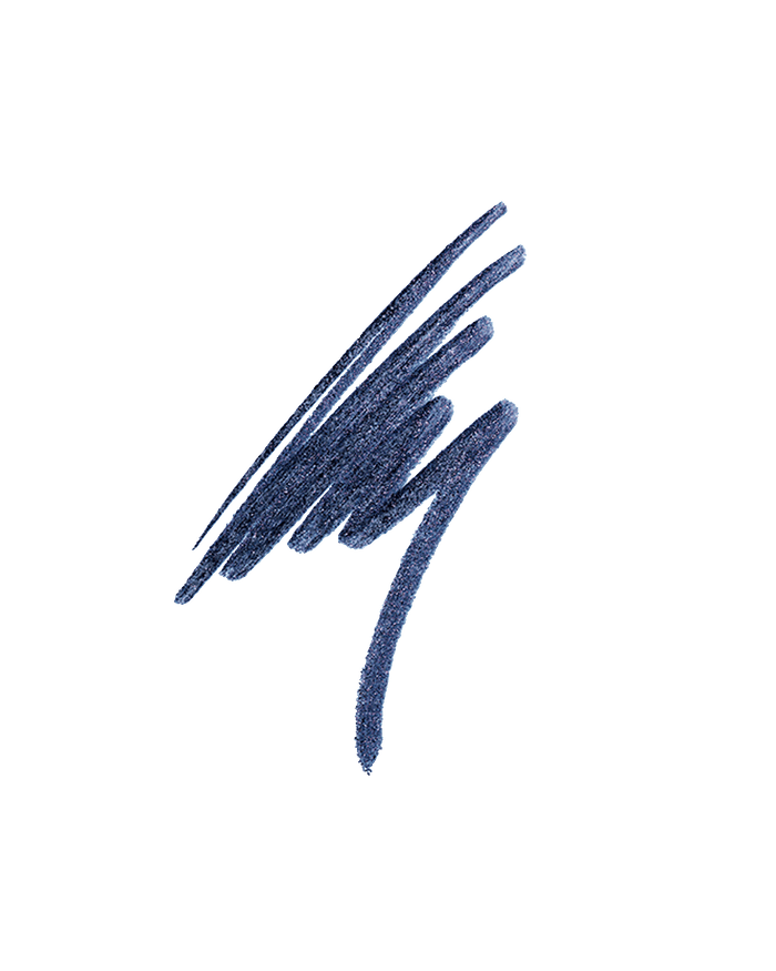 Flypencil Longwear Pencil Eyeliner smear shown in shade Navy or Die