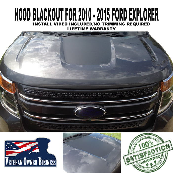 FORD EXPLORER Wrap HOOD Blackout Decal GRAPHIC accessories XLT sport Limit
