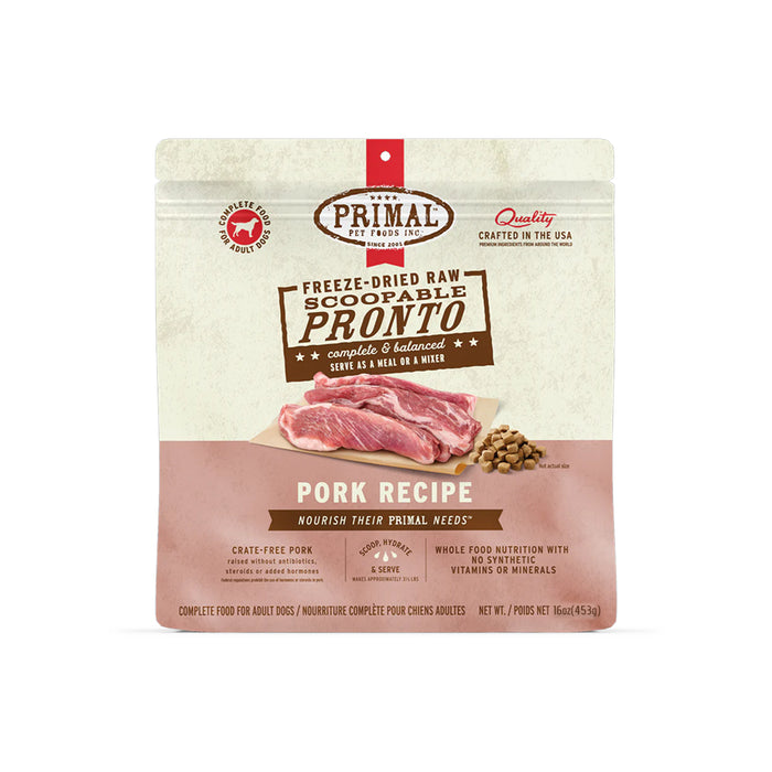 Freeze Dried Pork Pronto Dog Food