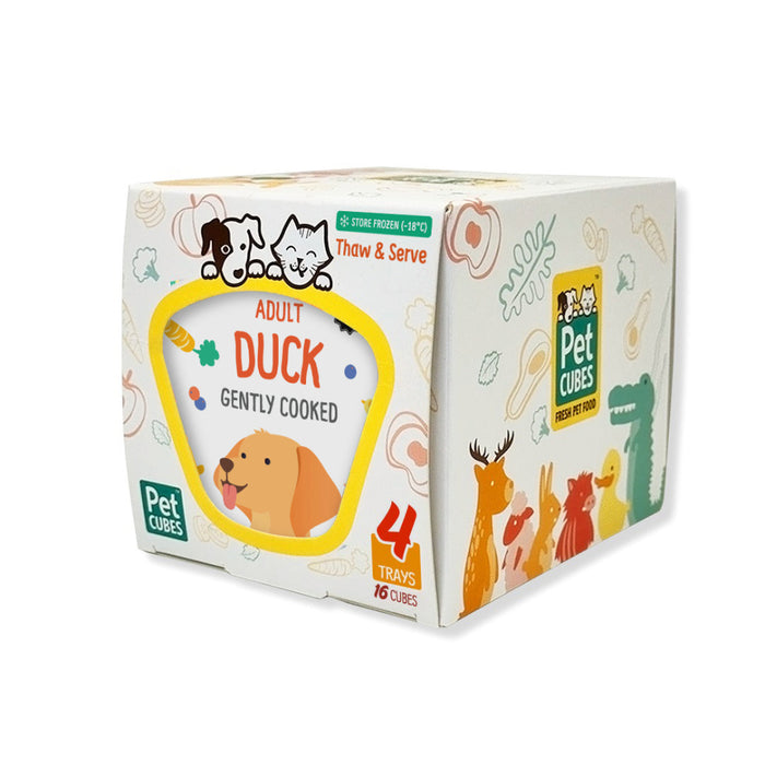 Frozen Fresh Human-Grade Gently Cooked Duck Adult Dog Food