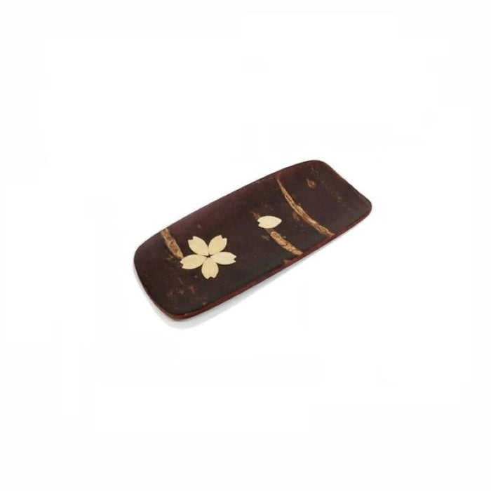 Fujiki Denshiro: Sakura Bark Tea Scoop Chasaji, with Sakura 茶箕(小)散花 - Yunomi.life