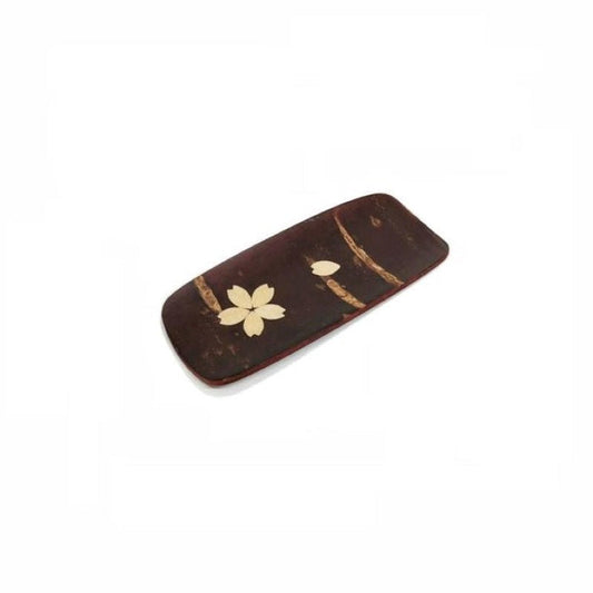 Fujiki Denshiro: Sakura Bark Tea Scoop Chasaji, with Sakura 茶箕(小)散花 - Yunomi.life