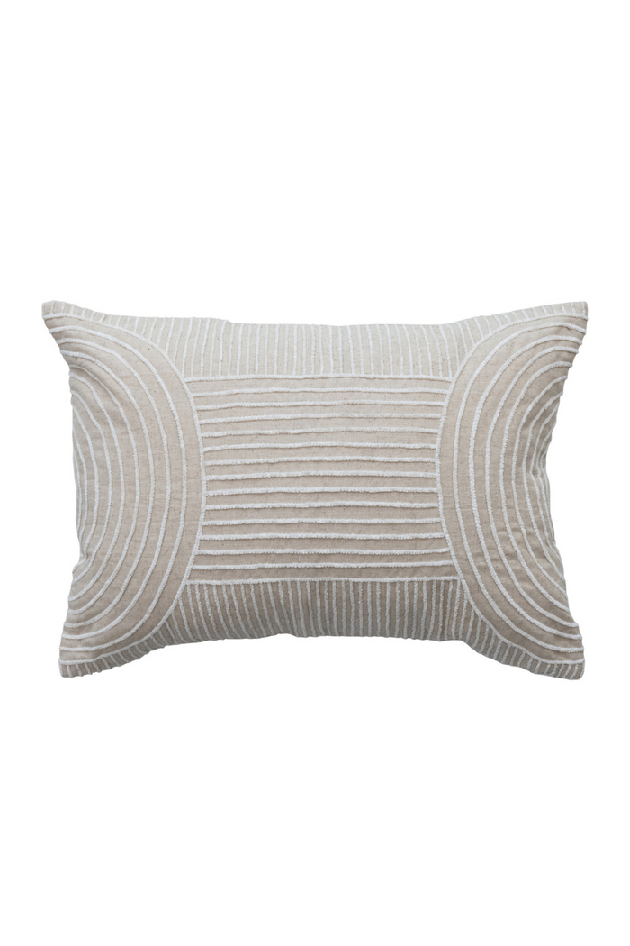 Creative-Co-Op-Geometric-Stripes-Lumbar-Pillow