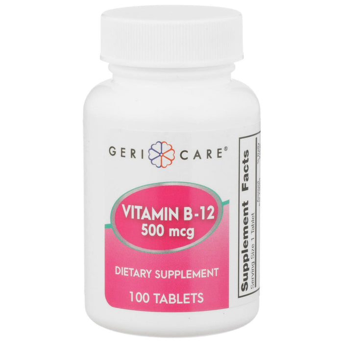 Geri - Care Vitamin B12 Supplement, 500 mcg - 886-01-GCP - LL Medico