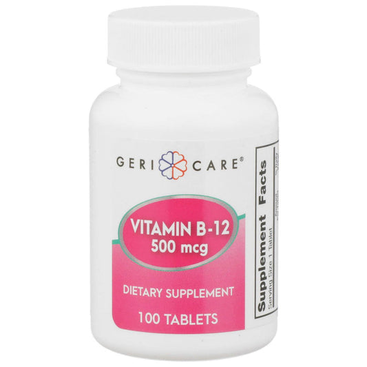 Geri - Care Vitamin B12 Supplement, 500 mcg - 886-01-GCP - LL Medico