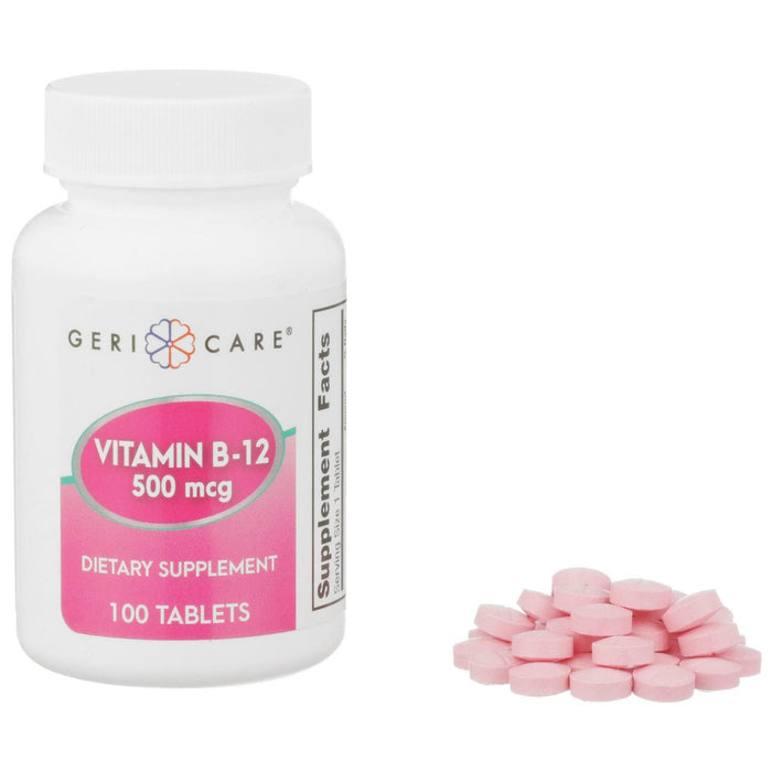 Geri - Care Vitamin B12 Supplement, 500 mcg - 886-01-GCP - LL Medico