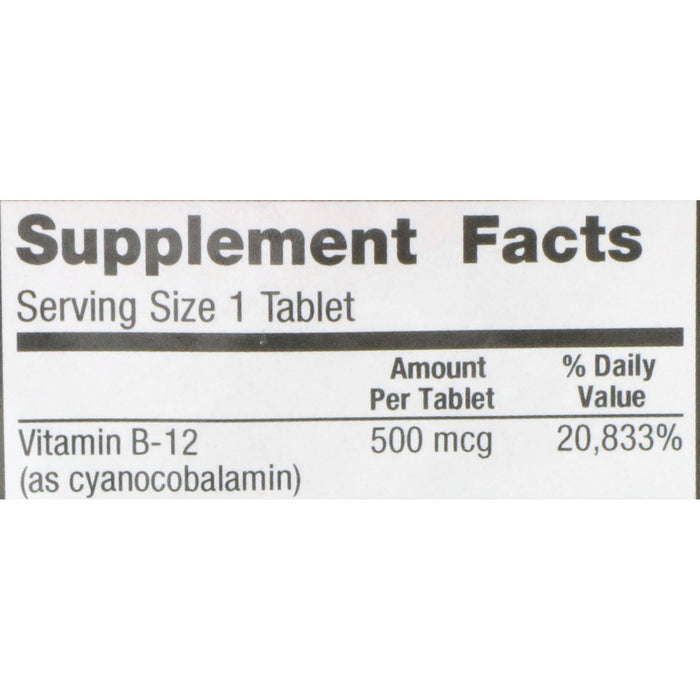 Geri - Care Vitamin B12 Supplement, 500 mcg - 886-01-GCP - LL Medico