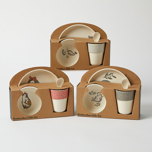 Giggle & Jiggle Bambooware Kids Dinner Set