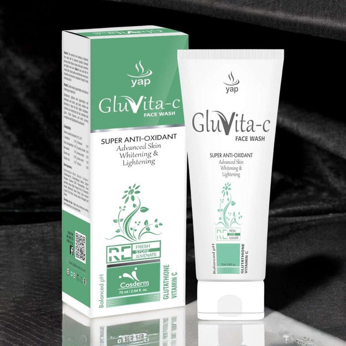 Gluvita - C Super Anti - Oxidant Advanced Skin Whitening & Lightening Face Wash - Cosmosentials