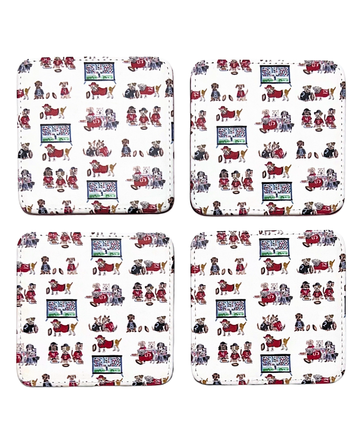 Go Dawgs Coasters, Set of 4