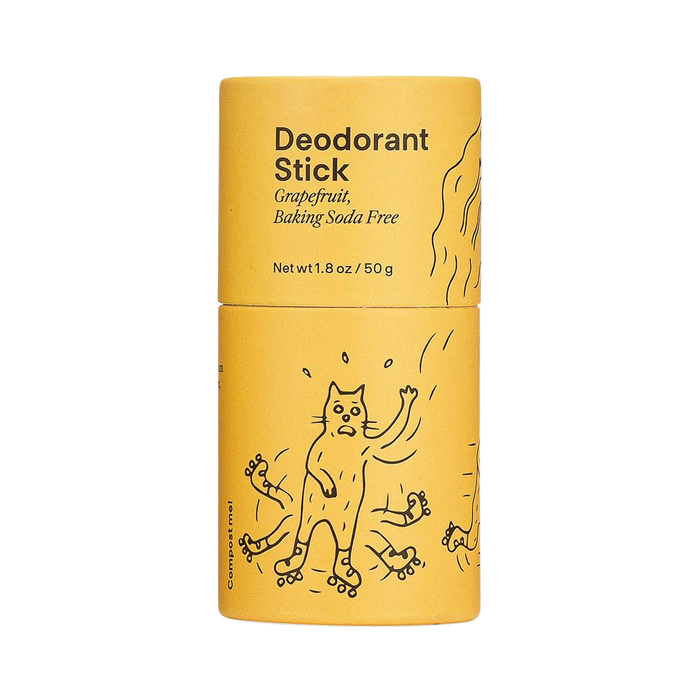 Grapefruit Baking Soda Free Deodorant Stick