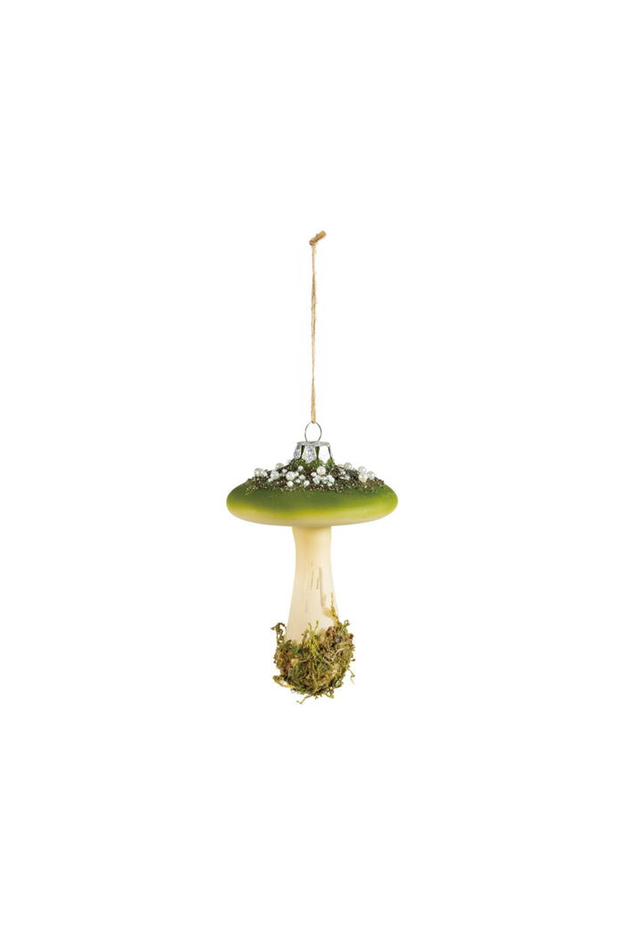 Creative-Co-op-Green-Mushroom-Glass-Ornament