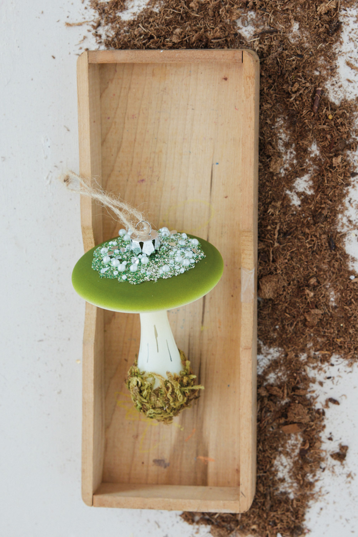 Creative-Co-op-Green-Mushroom-Glass-Ornament