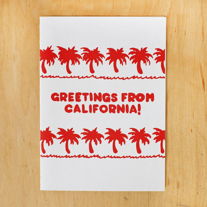 Greetings From California Palms Card