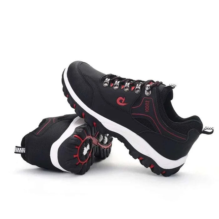 GripStride™ Men's Non-Slip Lightweight Sneakers - close-up of the material and finishing details
