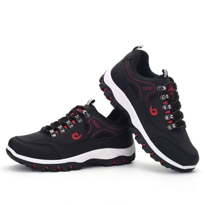 GripStride™ Men's Non-Slip Lightweight Sneakers - three-quarter view showing the overall shape