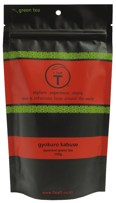 Gyokuro kabuse 100g foil pouch front view | loose leaf tea New Zealand | t leaf T