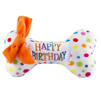 Happy Birthday Bone Dog Toy