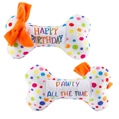 Happy Birthday Bone Dog Toy