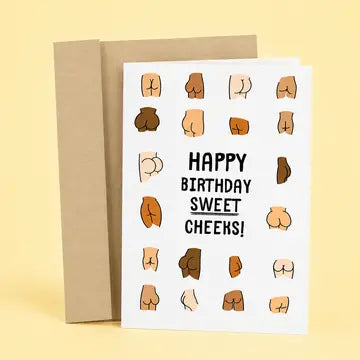 Happy Birthday Sweet Cheeks card