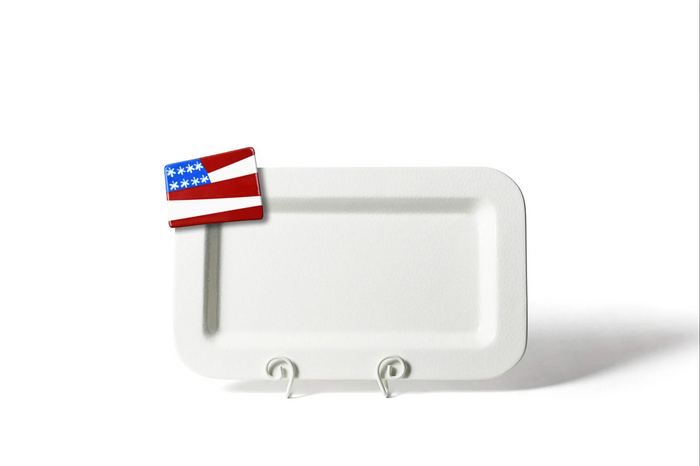 Happy Everything Small Dot Mini Entertaining Platter-White