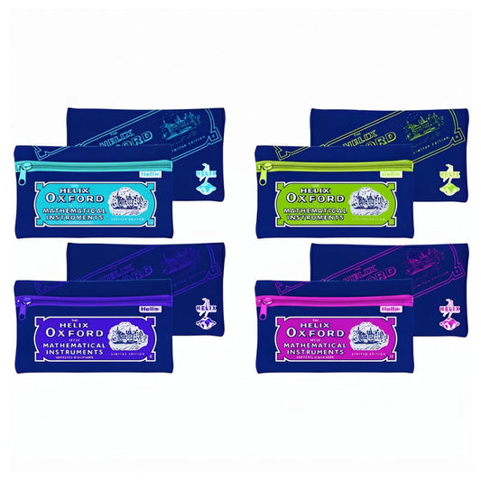 Helix Oxford Neoplian Pencil Case Assorted