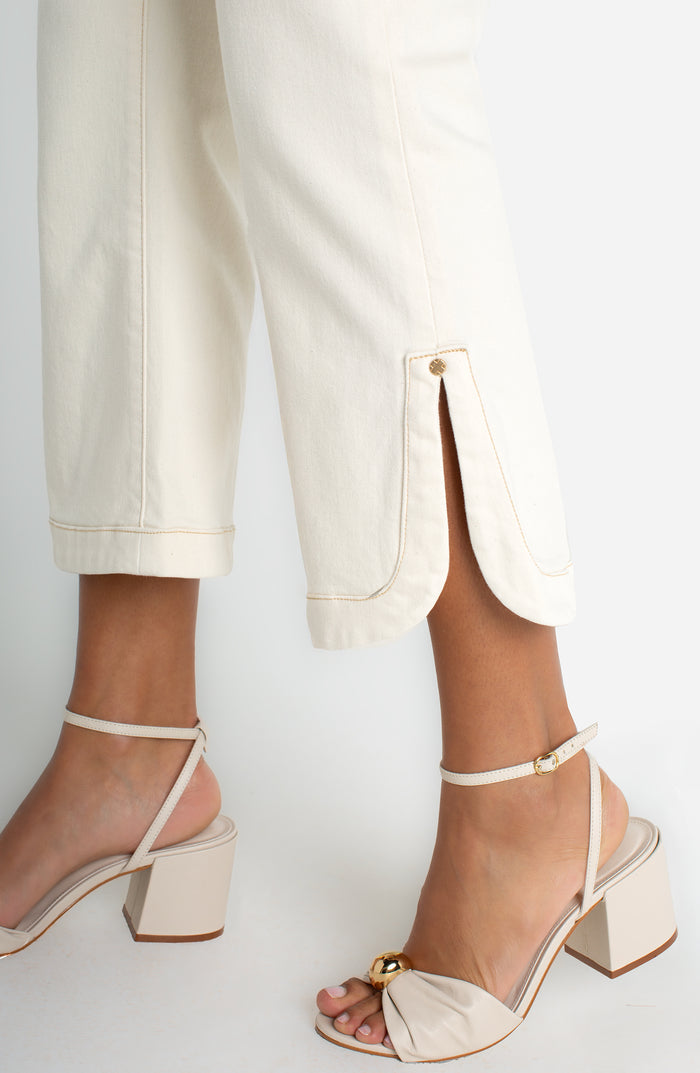 Hi Rise Hannah Crop Flare w/ Tulip Hem 25 1/2" In