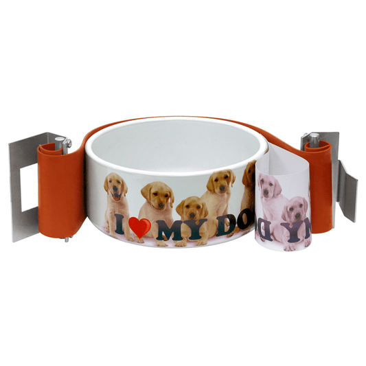 HIX 3" Straight Wall Sublimation Oven Dog Bowl Wrap - HeatPressNation