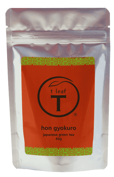 Hon gyokuro 40g foil pouch front view | loose leaf tea New Zealand | t leaf T