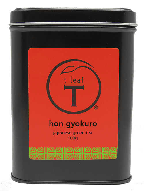 Hon gyokuro 100g + tin lifestyle view | loose leaf tea New Zealand | t leaf T