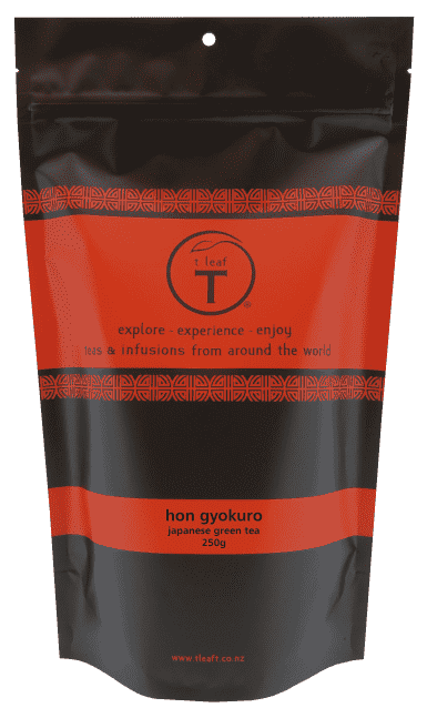 Hon gyokuro 250g foil pouch view 6 | loose leaf tea New Zealand | t leaf T