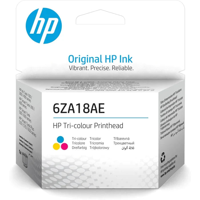 HP 6ZA18AE Tri-colour Original Printhead - 6ZA18AE