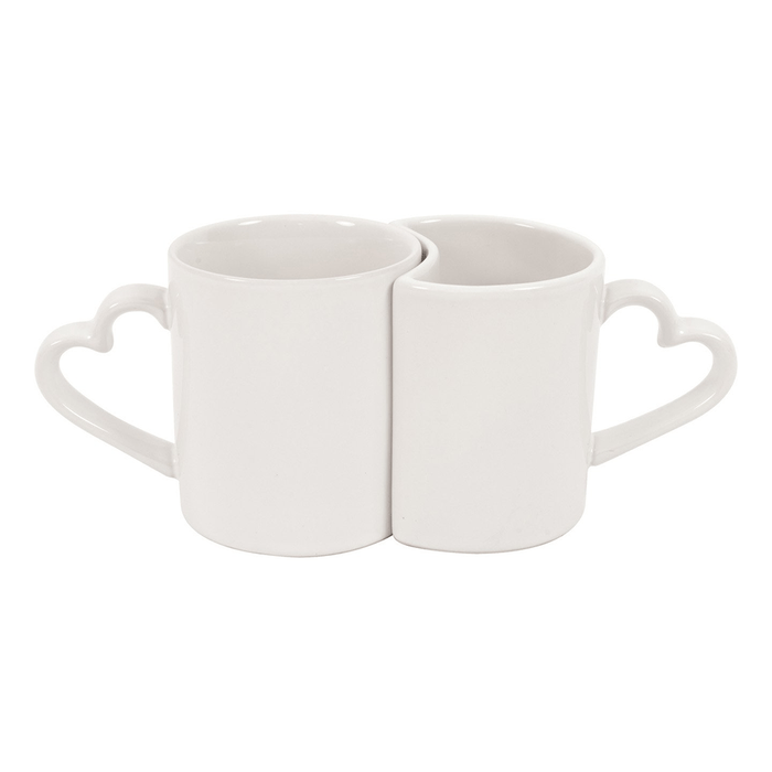 HPN ORCA Premium 11 oz. Sublimation Ceramic Lover's Mugs 2 - Piece Set - 18 Sets per Case - HeatPressNation
