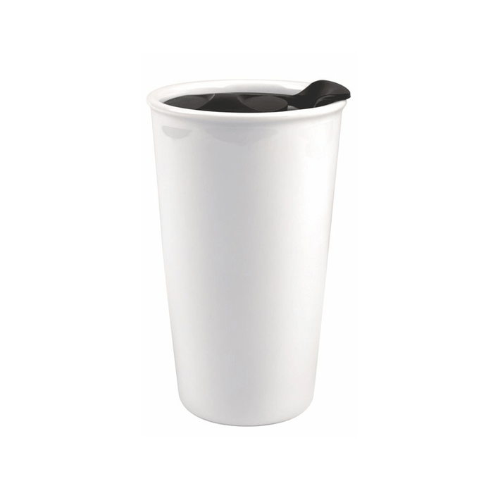 HPN ORCA Premium 12 oz. Sublimation Ceramic Travel Tumbler with Black Lid - 24 per Case - HeatPressNation