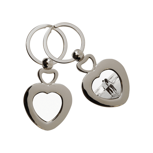 HPN SubliCraft Double Heart Sublimation Key Ring - 20 per Case - HeatPressNation