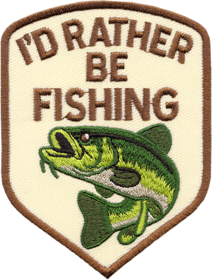 I'd Rather Be Fishing Bass Fish Nature Outdoors