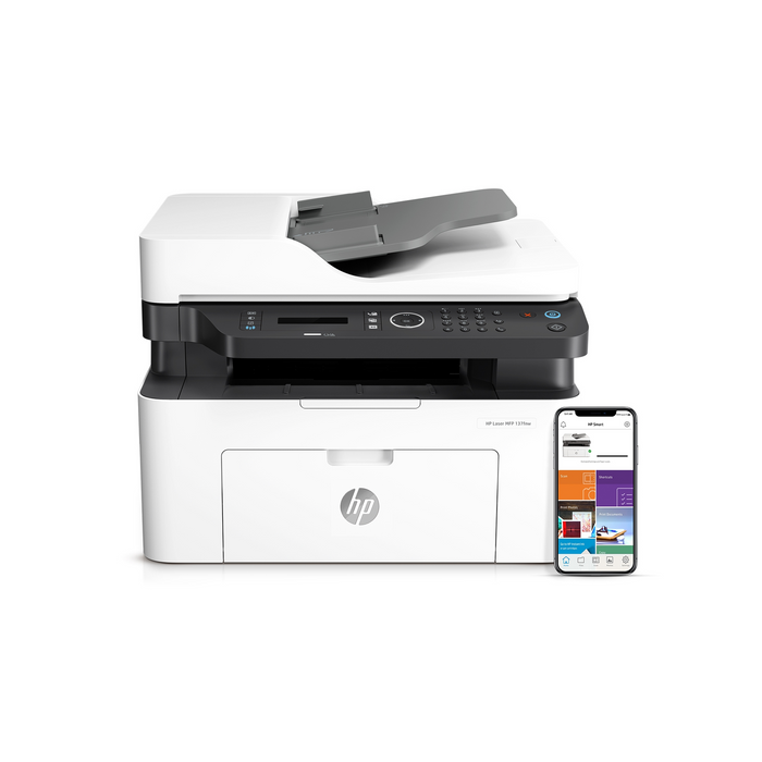 Impresora Multifunción HP Laser 137fnw | Blanco y Negro | USB | RED | WIFI | 20 ppm - Panamá