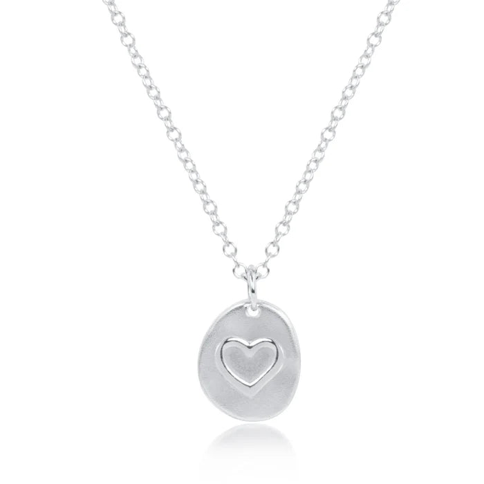 Inspire Love Small Disc Necklace