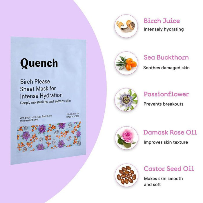 Intense Hydration Sheet Mask with Birch Juice Enzymes (Pack of 3)