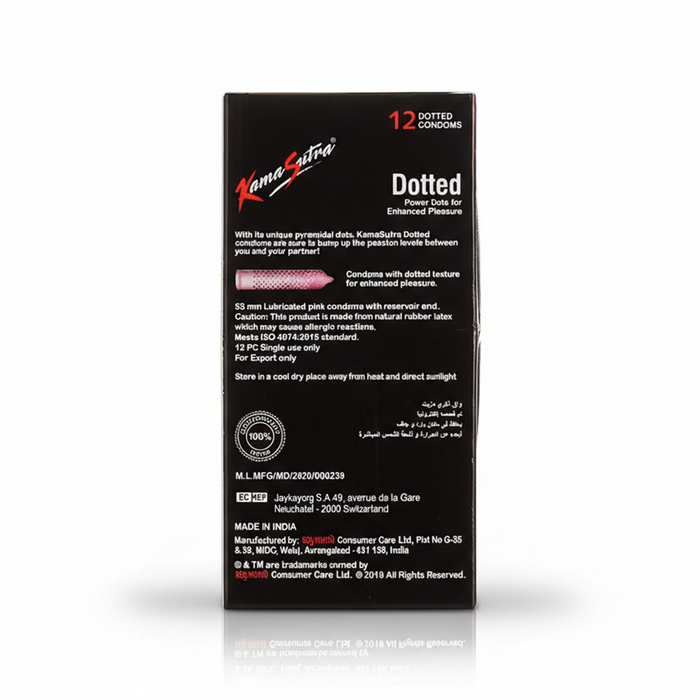 KamaSutra Dotted Condoms - Pack of 12s, Condoms
