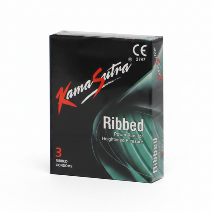 KamaSutra Ribbed Condoms Pack of 3, Condoms