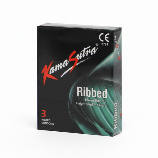 KamaSutra Ribbed Condoms Pack of 3, Condoms