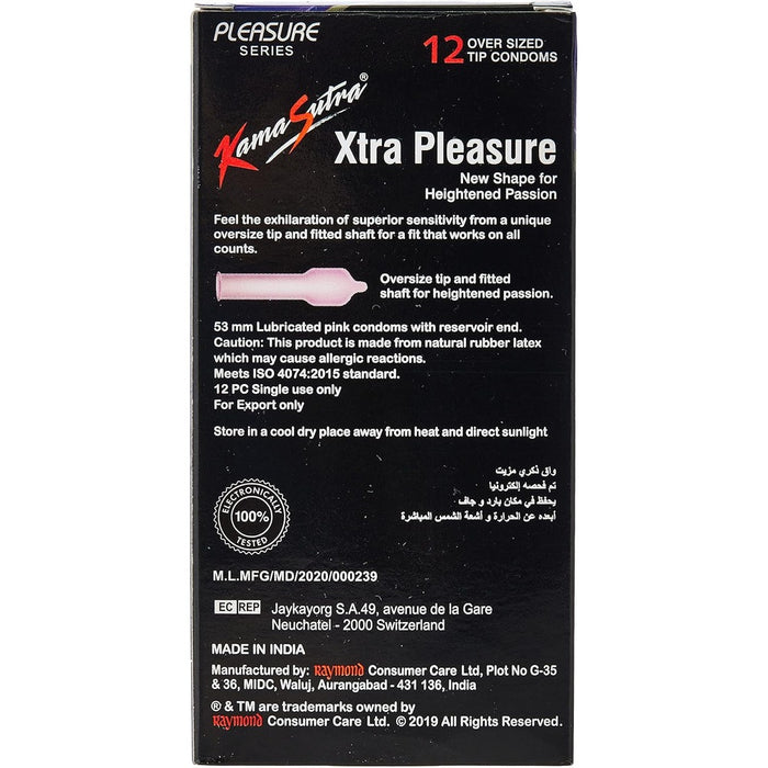 KamaSutra Xtra Pleasure Condoms Pack of 12, Condoms