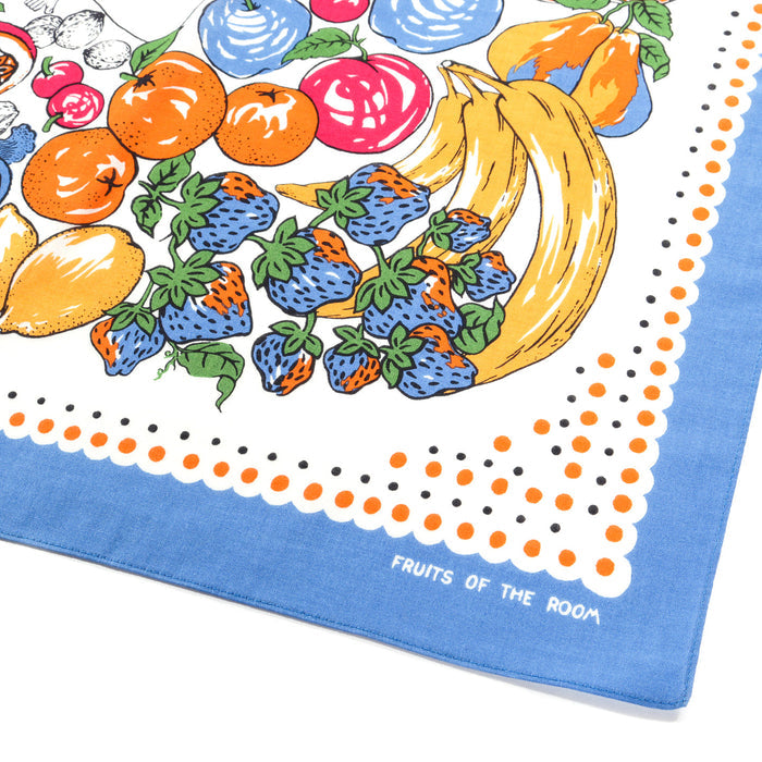 KAPITAL COLOR BANDANA FRUIT SHUNGA BLUE